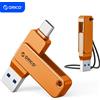ORICO Chiavetta USB Dual con USB-C e USB-A, Mini Thumb Drive con Velocità di Lettura Fino a 150MB/s, 32/64/128/256GB per iPhone Serie 15/16/17