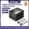 ZoeRax Convertitore di media in fibra Gigabit ZoeRax 1 ottico 4 RJ45 1.25G 850nm SFP LC Modulo in fibra multimodale Ampia compatibilità