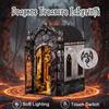Zuuton Dragon Treasure Kit angolo libro DIY Puzzle in legno 3D con luce LED Miniatura casa delle bambole Porta libri Modello fatto a mano Decorazione Regalo