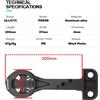 ULLICYC Supporto Anteriore in Alluminio per Computer da Bici Compatibile con Manubrio Integrato Deda ALANERA per GPS/Garmin 1050/Bryton/Wahoo, Supporta 1050
