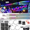 KALADA Luce ambientale per auto Symphony RGBIC, striscia LED acrilica per interni, 213 colori, effetto neon, lampada atmosfera, 6/10/14/18/22 in 1, 12V, controllabile tramite app.