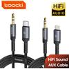 toocki Adattatore Toocki da USB C a Jack da 3,5 mm, cavo audio Aux da maschio a maschio, audio Hi-Fi, prolunga con connettore iP per iPhone 14 e Xiaomi