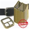 Meetee Fibbia per Cintura 20/35/40mm Uomo Donna, Fibbie Vintage in Ottone Argentato, Chiusura Decorativa per Jeans e Cinture in Pelle, Accessori Fai da Te