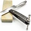 Sy tools Affilacoltelli ad Angolo Fisso T02 - Pietra per Affilare - 360 ° Design ribaltabile, dado zigrinato per micro-regolazione, alluminio 6061-T6