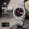 MILITADO ML20 Orologio subacqueo automatico 39mm PT5000 Meccanico Zaffiro 200m Impermeabile PVD BGW9 Lume Bracciale in acciaio Orologi da uomo