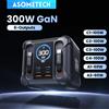 ASOMETECH Caricatore USB GaN da 300 W Display a LED Cavo retrattile di tipo C 100 W 65 W PD3.0 PPS Stazione di ricarica rapida per Macbook Samsung