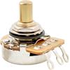 Musiclily Potenziometro Musiclily Pro HD A250K/B250K/A500K/B500K/A1M/B1M in ottone massiccio con albero corto da 1/4 di pollice, a curva lineare per audio