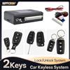 hippcron Kit Sistema Centrale per Auto Hippcron con Pulsante e Telecomando, Kit Chiusura Centralizzata Veicolo, Sistema di Accesso Senza Chiave