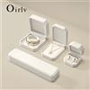 Oirlv Scatola Portagioie in Velluto per Anelli, Orecchini, Bracciali e Collane - Organizer per Gioielli, Ideale per Proposte di Matrimonio e Regali