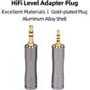NICEHCK Adattatore per Auricolari HIFI NICEHCK, Connettore Femmina 4.4mm a Maschio 3.5mm/2.5mm, Jack Audio Placcato Oro, Accessori per Auricolari