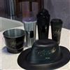 Bandai Disponibile: Merchandise Ufficiale di Michael Jackson Superstar Road Movie - Microfono, Tazza, Bottiglia d'Acqua, Cappello, Secchiello per Popcorn a Forma di Cappello
