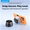 Vention Altoparlante Bluetooth Portatile Magnetico Vention, Impermeabile IPX6, Mini Speaker per Doccia, Bassi Potenziati, Stereo TWS, Supporto per Altoparlante da Esterno