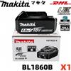 Makita Batteria Originale BL1860B 18V 6.0Ah agli Ioni di Litio per Utensili Elettrici Makita 18V LXT con Indicatore LED