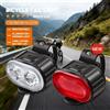 XIWANGFIRE Set Luci Anteriori e Posteriori per Bicicletta, Ricaricabili USB, Faro e Fanale LED Impermeabile per MTB, Accessori Bici