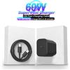 QWQ Caricabatterie Super Veloce da 60W per Samsung, Cavo di Ricarica Rapida USB 5A con Adattatore EU per Samsung Galaxy S26 S25 S24 S23 S22 S21 Ultra