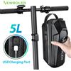 NEWBOLER Borsa per monopattino elettrico NEWBOLER 3L/5L, accessori per veicoli elettrici, borsa con porta USB, borsa anteriore impermeabile per monopattino, borsa per bici