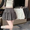 Zjaiss 2026 Gonna Mini Estiva da Donna Stile Balletto con Fiocco, Vita Alta Elastica, Plissettata a Palloncino con Laccetti