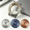 tandorio Cassa per Orologio Retrò con Vetro Zaffiro Impermeabile 100m, 38mm, Compatibile con NH35 NH36 NH38 ETA2824 PT5000 SW200 ST2130, Corona a Vite