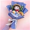 Bandai Portachiavi con Bambole di Peluche One Piece, Tony Chopper Luffy, Bouquet Creativi Fatti a Mano, Regali per Natale, Compleanno, Laurea