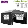 Loefme Gazebo LOEFME 3x4M 3x3M, Tenda Impermeabile e Antivento con Protezione UV, con 4 Pareti Laterali Rimovibili, per Giardino e Campeggio