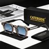 CATERSIDE Nuovi Occhiali da Sole Vintage da Uomo, Occhiali da Sole Quadrati di Alta Qualità, Occhiali da Donna per Viaggi all'Aperto, Spiaggia, Moda Estiva, Protezione UV400