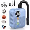 CARSUN Pompa d'Aria Elettrica Portatile Carsun Mini per Biciclette, Gonfiatore Wireless 150Psi con Batteria Ricaricabile 480mAh e Display Digitale