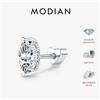 MODIAN Orecchini MODIAN D Color Moissanite in argento sterling 925 con motivo retrò a forma di cuore, orecchini a vite per donna, gioielleria raffinata