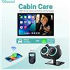 OTTOCAST Adattatore Ottocast Cabin Care Wireless CarPlay con telecamera per auto HD 1080p per il monitoraggio di neonati e animali domestici sul sedile posteriore, visualizzabile sullo schermo dell'auto.