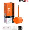 CYCLAMI Camera d'aria per bicicletta CYCLAMI leggera con valvola Presta 45 65 85 arancione in TPU per bici da strada 700C 700 x 18 23 25 28 30 32C
