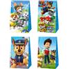 PAW PATROL Scatola per caramelle con decorazioni per feste di compleanno a tema Paw Patrol, sacchetto di carta con cuccioli per feste di bambini e bambine, regali per baby shower.