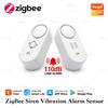 coolo Sirena d'allarme intelligente Tuya Zigbee 110dB con vibrazione e sensore di luce per la sicurezza domestica, compatibile con Smart Life Z2M