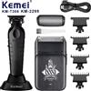 Kemei KM-2299 KM-T366 Set Professionale 2 in 1 per Taglio Capelli Uomo, Regolacapelli Elettrico per Rifiniture e Dettagli, Rasoio per Intaglio e Modellatura