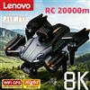 Lenovo Drone GPS Lenovo Max 8K HD 5G per fotografia aerea professionale, doppia fotocamera, evitamento ostacoli, quadricottero brushless 20000M 2026
