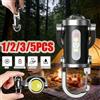 ctzsoop Mini Torcia Portachiavi Ricaricabile, Luce da Lavoro COB Tascabile, Luce di Emergenza con Gancio per Campeggio, Passeggiate ed Escursioni