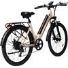 bodywel Bicicletta Elettrica Bodywel A26 per Adulti, Batteria Rimovibile 36V 13Ah, E-Bike da Città 26'', Display LCD 4.5'', Bicicletta Elettrica con Stock UE
