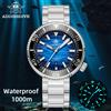 ADDIESDIVE Nuovo Orologio Subacqueo Automatico da Uomo con Vetro Zaffiro, Quadrante 3D, Lume Ultra Luminoso, Resistenza all'Acqua 1000m, Orologio Business da Uomo