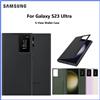 SAMSUNG Custodia a libro originale Smart View Window antiurto per Samsung S23 Ultra