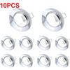 JOYINLED 1/10 Pezzi Faretti LED da Incasso a Soffitto GU10, Downlight Rotondi Neri Cromati, Illuminazione da Incasso per Interni