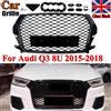 MagicKit Griglia Anteriore Stile RS per Audi Q3 SQ3 8U 2015-2018, Griglia Superiore del Paraurti, Griglia di Aspirazione Aria, Nero Lucido, Compatibile
