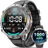 OUKITEL BT13 Smartwatch 1000mAh con Display AMOLED da 1,73", Chiamate Bluetooth AI ChatGPT, Monitoraggio Ossigeno nel Sangue, Orologio Fitness per Uomo