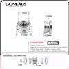 gomexus Mulinello da Pesca Spinning Gomexus Daiwa Line Roller in Titanio Compatibile Airity Certato Balistico 1000-4000