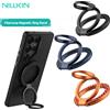 NILLKIN Supporto ad anello magnetico Nillkin FiberSnap, 360 ° Supporto per telefono girevole a doppio asse, magnete potente da 1000g, fibra aramidica e lega di alluminio