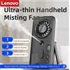 Lenovo Ventilatore Portatile Mini USB Ricaricabile Lenovo con Display Digitale, Umidificatore e Raffrescatore d'Aria per Esterni