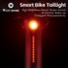 West Biking Luce Posteriore Intelligente per Bicicletta WEST BIKING, Alta Luminosità, Sensore di Frenata, Fanale Posteriore per Ciclismo IPX6 Antiabbagliamento, 6 Modalità, Accensione Automatica