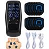 agdoad Massaggiatore Elettrico Portatile Intelligente per Collo, Mini Patch Massaggiante Ricaricabile per Corpo e Collo con Livelli Multipli Regolabili