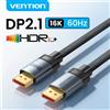 Vention Cavo DisplayPort Vention 16K60Hz per Video e Audio, Compatibile con Laptop, Xiaomi TV Box, PC, Monitor, Videogiochi, Cavo DP 8K240Hz