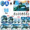 Potdemiel Decorazioni per Compleanno a Tema Avatar: Tovaglia, Bicchieri, Piatti, Tovaglioli, Sacchetti, Palloncini, Accessori per Feste e Regali