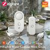 coolo Sensore di perdite d'acqua Tuya Zigbee, allarme di inondazione con sonda, allarme audio da 110 dB per casa, cucina, bagno, compatibile con Z2M