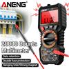 ANENG Multimetro Digitale ANENG SZ12 20000 Conti True RMS con Selezione Automatica della Scala e Test NCV della Temperatura per Elettricisti