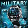 GUHUAVMI Nuovo Smartwatch Militare 2026 con GPS, Mappe Offline, Impermeabile 10ATM, 2GB RAM, Musica, Altimetro, Bussola, Chiamate Bluetooth, Fitness e Sport per Uomo